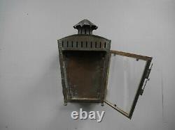 Georgian Copper Wall Lantern c1830 Light Lamp Railway Industrial Vintage Brass