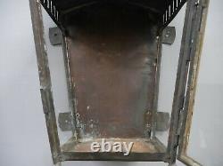 Georgian Copper Wall Lantern c1830 Light Lamp Railway Industrial Vintage Brass