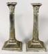 Glasgow & South Western Railway Antique Silver Plated Candlesticks Lamps 1880