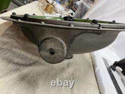 Gloden glow Vintage Railroad light Made in the USA 14 glass globe