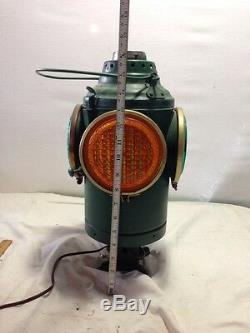 Gorgeous Vintage Green Non Sweating Railroad / Marine Switch Lantern