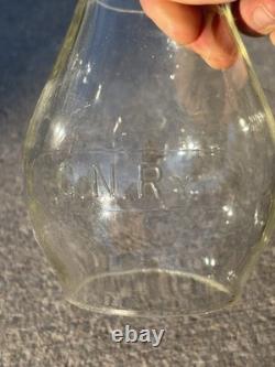 Great Northern GN RY Tall Cast Corning CVX Globe Railroad Lantern SAFETY ALWAYS