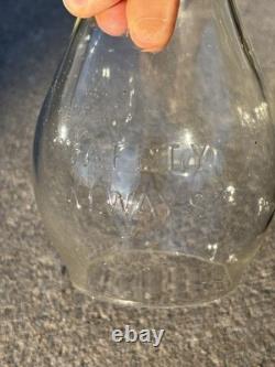 Great Northern GN RY Tall Cast Corning CVX Globe Railroad Lantern SAFETY ALWAYS