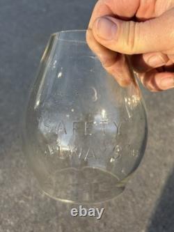 Great Northern GN RY Tall Cast Corning CVX Globe Railroad Lantern SAFETY ALWAYS