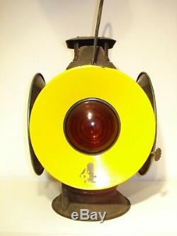 Great Northern Railroad Adlake # 4 Switch Lamp Early Version