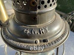 Great Northern Railroad Lantern With Cast Globe