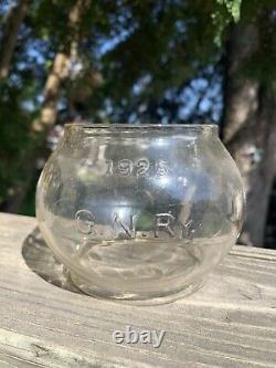 Great Northern Railroad Lantern withclear Cast globe