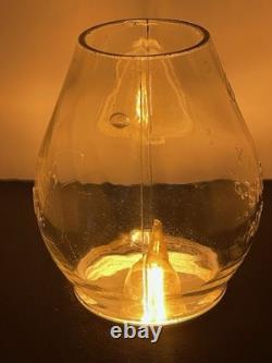 Great Northern Ry. G. N. Railroad Lantern Globe Clear Cast Safety Always Corning