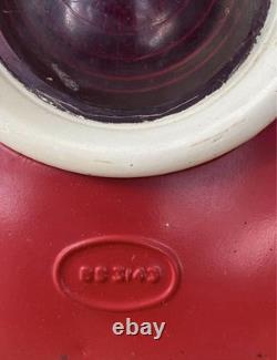 Greenham Road Railway Warning Lamp Red Lantern England Vintage Original Rare