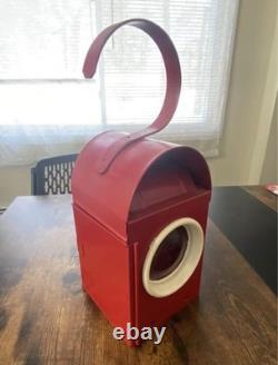 Greenham Road Railway Warning Lamp Red Lantern England Vintage Original Rare