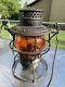 Gulf Colorado & Santa Fe Railroad Lantern Withmarked Amber Globe