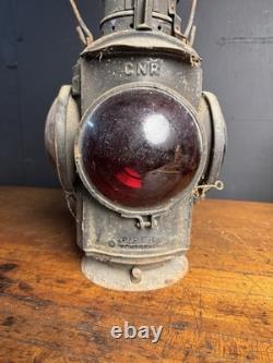 HIRAM L PIPER MARKED CANADIAN NATIONAL RAILROAD SWITCH LAMP SIGNAL Barn Fresh