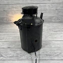 Handheld Railway Guardsman Signal Lamp Lantern Black Converted To Electric Works