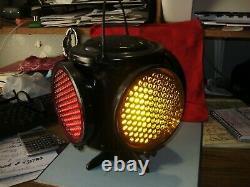 Handlan 4 Way Railroad Switch Lantern With Thick Bubble Glass Reflector Le