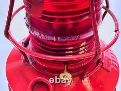 Handlan 57 St Louis USA Railroad Utility Signal Lantern, Property of Chicago NOS
