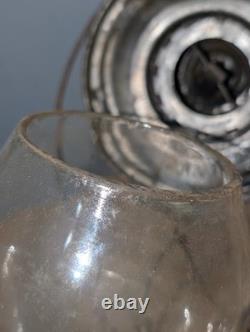 Handlan Burlington Route Railroad Lantern Matching Cast Tall Globe Clear Train