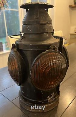 Handlan NYCS New York Central Railroad Switch Lamp Train 4 Way Lantern Caboose