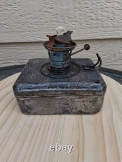 Handlan Railroad Caboose/Marker/Class Lamp Fuel Pot and Brass Burner With Wick