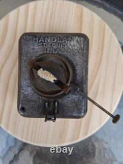 Handlan Railroad Caboose/Marker/Class Lamp Fuel Pot and Brass Burner With Wick