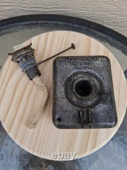 Handlan Railroad Caboose/Marker/Class Lamp Fuel Pot and Brass Burner With Wick
