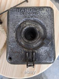 Handlan Railroad Caboose/Marker/Class Lamp Fuel Pot and Brass Burner With Wick