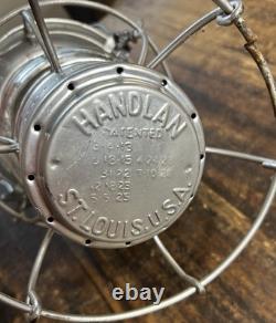 Handlan St. Louis A. T. &S. F. RY. Railroad Lantern with Matching Embossed Globe NICE