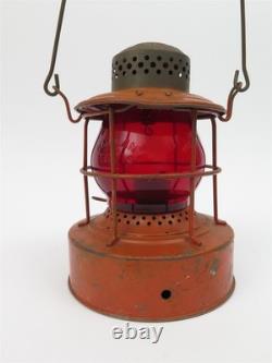 Handlan St Louis Red Railroad Oil Lantern No. 500 Embury MFG Co. Pub Service