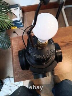 Handlan St Louis USA 4 Way Railroad Dressel Signal Lantern Table Light Lamp Vtg