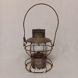 Handlan Wabash Railroad Lantern Clear Seeded Globe