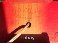 Handmade Folk Art 1972 Wood GM&O Railroad Locomotive Caboose Lamp Set Vintage