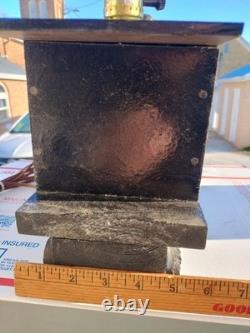 Handmade Folk Art 1972 Wood GM&O Railroad Locomotive Caboose Lamp Set Vintage