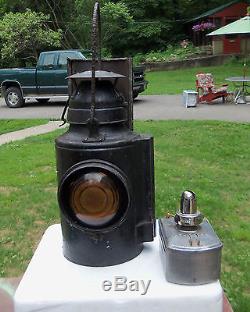 Heavy Steel Antique Handlan St. Louis Railroad Lantern