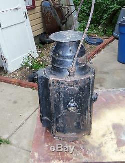 Heavy Steel Antique Handlan St. Louis Railroad Lantern