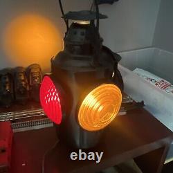 Hiram L Piper Marked Canadian National Railroad Switch Lamp Signal Electrified