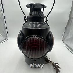 Hiram L Piper Marked Canadian National Railroad Switch Lamp Signal Electrified