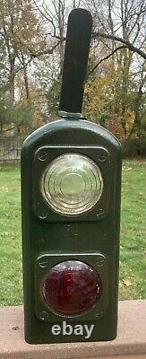 Hudson & Manhattan Railroad Black Car Headlight/Taillight Box Hudson Tubes NY NJ