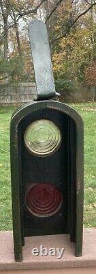 Hudson & Manhattan Railroad Black Car Headlight/Taillight Box Hudson Tubes NY NJ