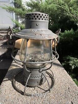 Illinois Central Railroad Lantern WithCast Globe