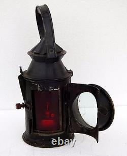 Indian Railway Collectible Rare Railroad Switch Signal Oil Lantern Train Lamp A1