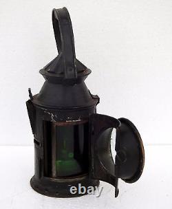 Indian Railway Collectible Rare Railroad Switch Signal Oil Lantern Train Lamp A1