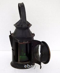 Indian Railway Collectible Rare Railroad Switch Signal Oil Lantern Train Lamp A1