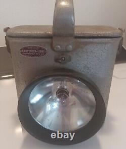 Industrial Mining Railroad Lamp Light J24 Vintage Carpenter Mfg. Co Boston