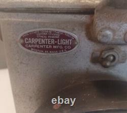 Industrial Mining Railroad Lamp Light J24 Vintage Carpenter Mfg. Co Boston