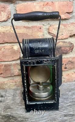 J. KAMPSCHULTE & CO. OSNABRUCK Red Green Yellow Railroad Lantern Lamp GERMAN