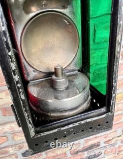 J. KAMPSCHULTE & CO. OSNABRUCK Red Green Yellow Railroad Lantern Lamp GERMAN