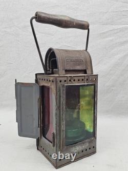 J. Kampschulte & Co. Osnabruck Red Green Yellow Railroad Lantern Lamp German