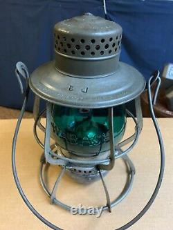 Keystone The Casey Railroad Lantern with Green Replacement Wabash Tall Globe