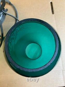 Keystone The Casey Railroad Lantern with Green Replacement Wabash Tall Globe