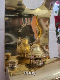 Kirkman No. 2 Bunk Car Wall Lamp Railroad Lantern Train Brass