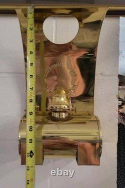 Kirkman No. 2 Bunk Car Wall Lamp Railroad Lantern Train Brass